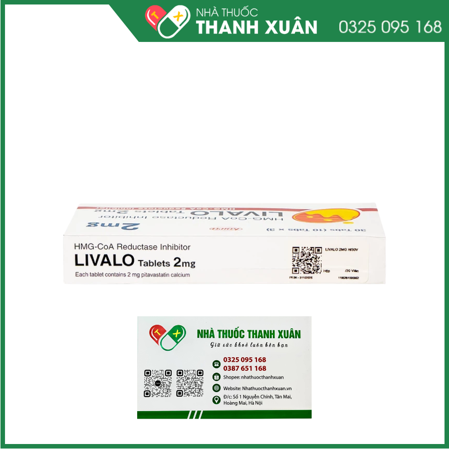 Livalo Tablets 2mg trị rối loạn lipid máu